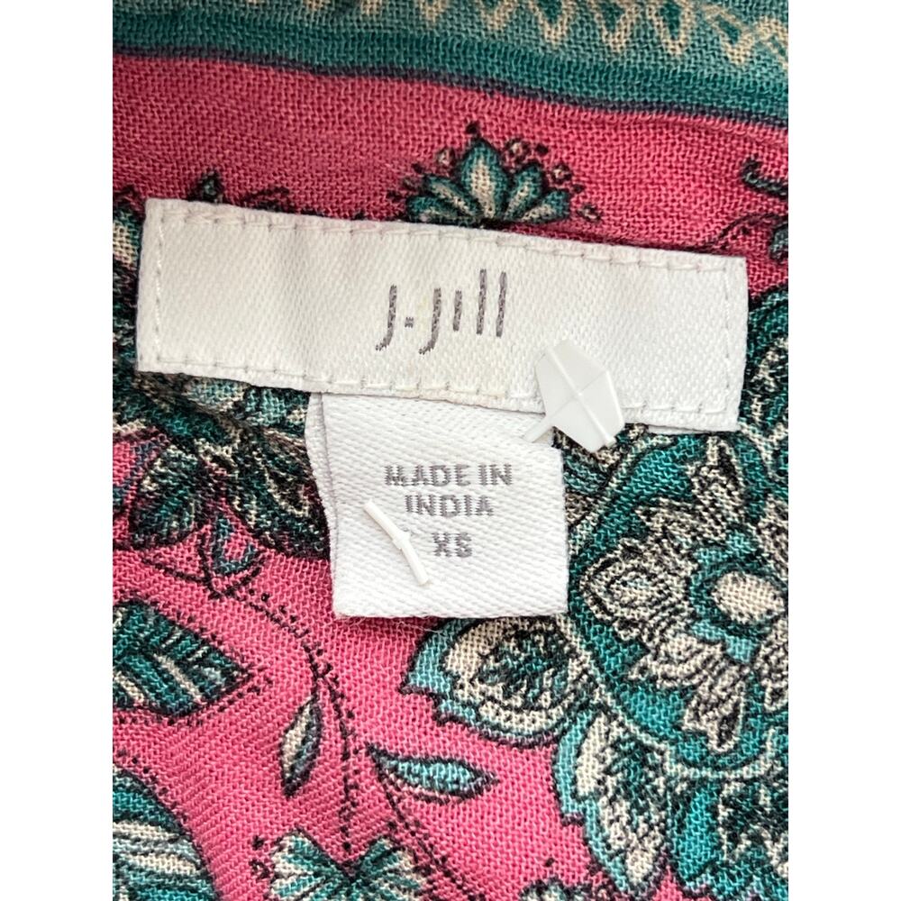 J. Jill pink floral maxi dress cottagecore boho sleeveless western lightweight - Picture 9 of 9